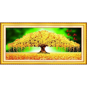 Mua Tranh đính đá Cây Kim Tiền VS121 (150x65cm) chưa đính
