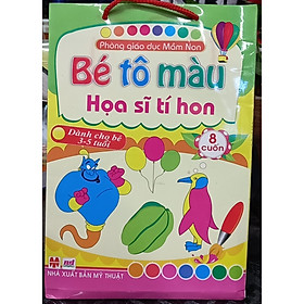 Bé tô màu họa sĩ tí hon - túi 8  cuốn