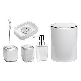 5x Bathroom Accessories Set Soap Dish Soap Dispenser Housewarming Gift