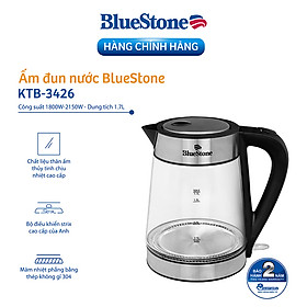 Ấm Đun Siêu Tốc Bluestone 1.7 lít KTB-3426 , Công Suất 2150W , Bình Thủy Tinh Cao Cấp , Hàng Chính Hãng