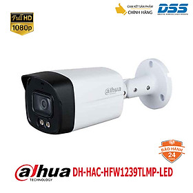 Mua Camera thân to HDCVI 2MP FullColor DAHUA DH-HAC-HFW1239TLMP-LED nhìn đêm có màu hàng chính hãng DSS Việt Nam