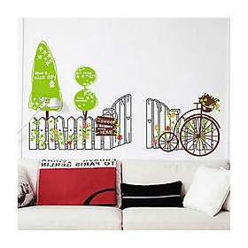 Decal hàng rào cây xanh PK68
