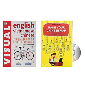 [Download Sách] Combo 2 sách Từ điển hình ảnh Tam Ngữ Trung Anh Việt – Visual English Vietnamese Chinese Trilingual Dictionary +Make your Chinese map Bản đồ tư duy từ vựng Tiếng Trung theo chủ đề +DVD tài liệu