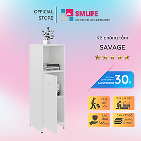 Tủ phòng tắm gỗ hiện đại SMLIFE Savage  | Gỗ MDF dày 17mm chống ẩm | D30xR30xC95cm