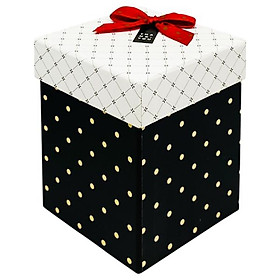 Hộp Quà Vuông Trụ Giấy Đính Nơ Nhỏ - Linh Lan VT1014MI-V3 - Mẫu 15