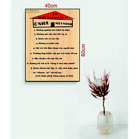Mua Tranh Gỗ 10 Quy Tắc An Toàn Khi Trẻ Ở Nhà 1 Mình Free Ship