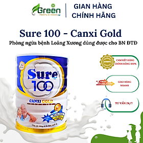 Sữa SURE 100 - CANXI GOLD Phòng ngừa loãng xương và tiểu đường