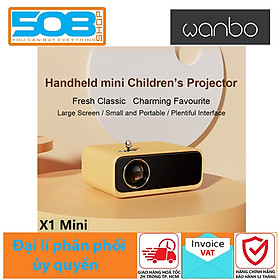Mua Máy chiếu di động  mini không dây Wanbo X1 mini phần mềm cài đặt sẵn có thể kết nối Internet  Full HD 1080P - Hàng chính hãng