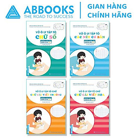 Sách - Vở Ô Ly Tập Tô – Chữ Cái Viết Thường, Chữ Cái Viết Hoa, Các Nét Cơ Bản, Chữ Số - Bộ 4 Cuốn