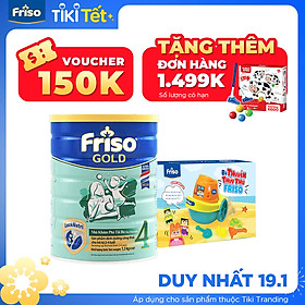 Sữa Bột Friso Gold 4 Cho Trẻ Từ 2-4 Tuổi 1.5kg + Tặng bộ lắp ráp (Quà ngẫu nhiên)