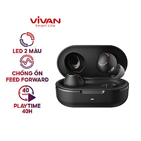 Mua Tai Nghe Bluetooth Đổi Màu VIVAN Liberty T110 Chống Ồn Đèn LED 2 Màu Playtime 40H - HÀNG CHÍNH HÃNG