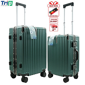 Tặng dây đai - vali kéo khung nhôm trip a91 chống trộm có đủ size 20-24inch - bảo hành 5 năm - hàng chính hãng