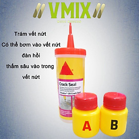 [160ml] Keo xử lý đường nứt tường , nứt bê tông , chống thấm tường bị nứt .Vmixeco