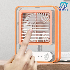 Mua Quạt Điều Hòa Hơi Nước Mini Quạt Tích Điện Phun Sương 3 Chế Độ Kiêm Đèn Ngủ Led 7 Màu Chế độ Hẹn Giờ Thông Minh Hàng Nhập Khẩu