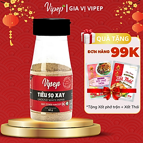 Tiêu Sọ Xay Tự Nhiên Vipep Hũ Nhựa 50g