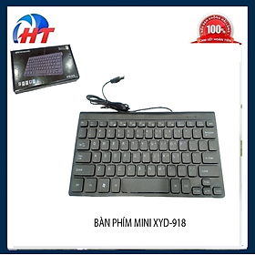 Mua BÀN PHÍM MINI XYD-918 MÀU ĐEN THIẾT KẾ SIÊUTIỆN LỢI  SỬ DỤNG CHO CÁC LOẠI MÁY TÍNH-HT