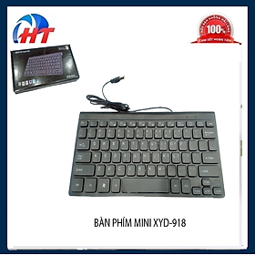 BÀN PHÍM MINI XYD-918 MÀU ĐEN THIẾT KẾ SIÊUTIỆN LỢI  SỬ DỤNG CHO CÁC LOẠI MÁY TÍNH-HT