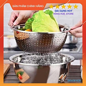 Mua Combo 5 bộ rổ và chậu inox 304 cao cấp
