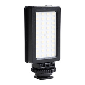 LED Video Light 5600K Dimmable LED Panel Portable Phone SLR Fill Light Built-In Rechargeable Battery with Hot Shoe