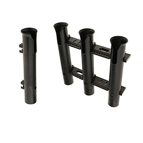 1 Tube & 3 Tubes Boat Fishing Rod Holder 3 Pole Bracket Rack Pliers Lure Storage