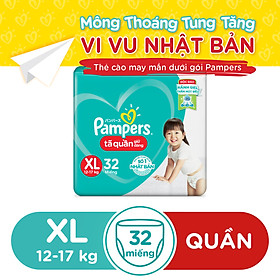 Tã Quần Pampers Giữ Dáng Mới Gói Lớn L36/XL32/XXL28/M40