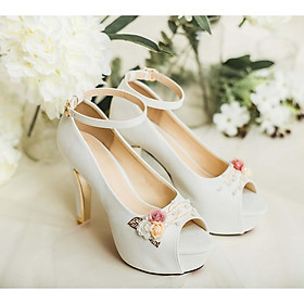 GIÀY CƯỚI - GIÀY CÔ DÂU BEJO H87 3 HOA, BABY - WEDDING SHOES
