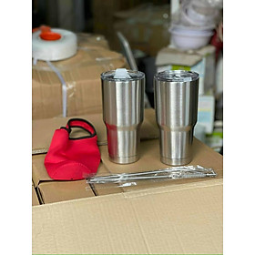 Mua Cốc Giữ Nhiệt Thái Lan 900ml Chống Trào Tiện Lợi + Tặng Kèm Full Bộ Phụ Kiện Ống Hút Tái Sử Dụng Và Túi Đựng- Mix ngẫu nhiên