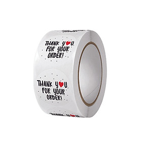 Cuộn 500 nhãn dán sticker Thank You tăng tỷ lệ đánh giá 5 SAO hàng chất lượng cao, nhiều mẫu lựa chọn Yorn