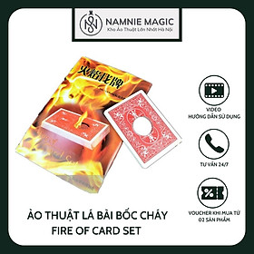 Bộ Đồ Ảo Thuật Bài Cháy Tìm Đồng Xu,Fire Of Cardset Gimmick Close-up, Đồ Chơi Sáng Tạo, Thông Minh, Trí Tuệ