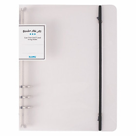 Sổ Binder File Caro nhựa kẹp còng 100 tờ A5 Klong 993 / 994 / ruột sổ 996 - Sổ bìa trong Kong MS994