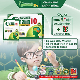 Cốm bổ não Canadas Brain IQ bổ sung DHA, một số vitamin cần thiết cho não, hỗ trợ tăng cường sức đề kháng cho trẻ em - hộp 24 gói x 3g