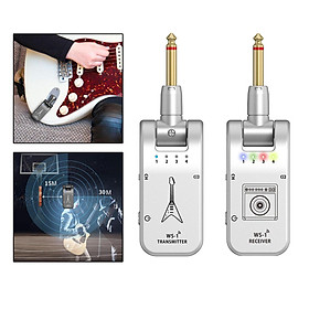 2.4G Wireless Guitar System Transmitter & Receiver 4 Channels for Speaker Electric Guitar