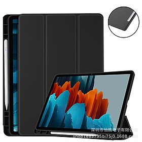 Bao da Samsung Galaxy Tab S10 Plus 12.4 inch ( màu đen) viền dẻo ,có khay để bút