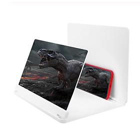 10 12 inch Mobile Phone 3D Screen Video Magnifier Bracket Folding Enlarged Desktop Smartphone Movie HD Amplifying Projector Stand