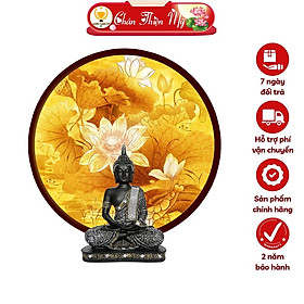 Mua Đèn Thờ Hào Quang Phật Tranh Trúc Chỉ Tròn  Trang Trí Bàn Thờ  Hào Quang Trúc Chỉ Hoa Sen TC-HQ-76