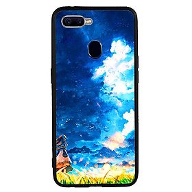 Ốp lưng viền TPU cho Oppo F9 - Little Girl
