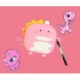 Mua Bao Case Ốp dành cho Airpod 3 khủng long bờm vàng siêu cool silicon 3d cao cấp