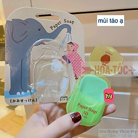 Mua Xà Phòng Giấy - Rửa Tay  Bỏ Túi Mang Đi Du Lịch  Công Tác  Dã Ngoại - Hộp 50 Miếng