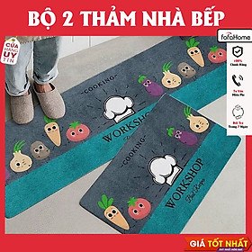 Mua Bộ 2 Thảm 3d Nhà Bếp Cao Cấp (40 x 60 Và 40 x 120 cm) (Bốc Màu Ngẫu Nhiên)