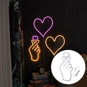 Heart Neon Lamp Sign USB Neon Sign for Festival Wedding Wall Decoration
