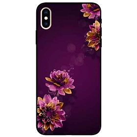 Ốp lưng in cho Iphone Xs Max Mẫu Cúc Tím