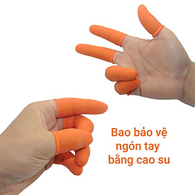Bao bảo vệ ngón tay bằng cao su 10 chiếc/gói