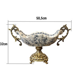 Mua Đĩa Quả Phong Cách Châu Âu Đựng Trái Cây Tân Cổ Điển CB30-DQ1