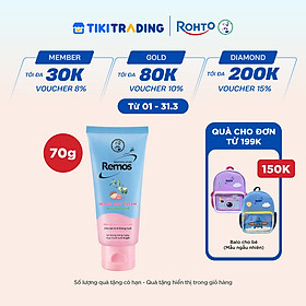 Kem chống muỗi đốt cho bé từ 6 tháng tuổi hương khuynh diệp Rohto Mentholatum Remos Baby Cream 70g