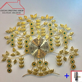 Mua Đồng Hồ Treo Tường Cây Kim Tiền - mang Tài Lộc TP-005 (Tặng Máy Đồng Hồ Thay Thế).