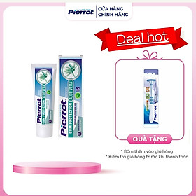 [ Tặng cạo lưỡi ] Kem đánh răng bảo vệ nướu chiết xuất lô hội PIERROT 75ml