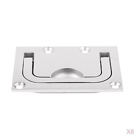 6pcs Great Stainless Steel 2" Flush Pull Latch Marine Boat Lock Plus