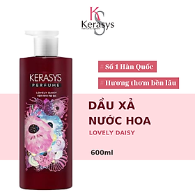 Dầu Xả Nước Hoa Kerasys Lovely Daisy Cao Cấp Hàn Quốc Hương Hoa Cúc Thơm Mát 600ml