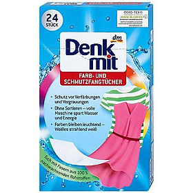 Mua Giấy giặt quần áo màu Denkmit (24 tờ)