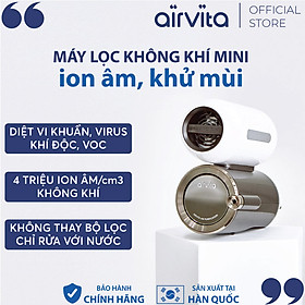 [TRỢ GIÁ] Máy lọc không khí mini tạo ion âm khử mùi, VOC, diệt khuẩn Airvita Capsule - TOP 1 HÀN QUỐC, CÓ KIỂM NGHIỆM